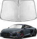 Windshield Sunshade Compatible for Audi R8 2008-2023 2024 2025, Sun Visor for Front Windshield & Window Sun Shade Cover, UV Heat Blocker & Protector, Car Accessories