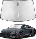 Windshield Sunshade Compatible for Audi R8 2008-2023 2024 2025, Sun Visor for Front Windshield & Window Sun Shade Cover, UV Heat Blocker & Protector, Car Accessories