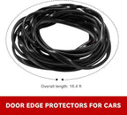 16.4Ft(5M) Car Door Edge Protector, Anti-Collision Auto Door Protective Strip U Shape Edge Trim, Self-Adhesive Automotive Doors Entry Guard Seal Protector for Most Vehicles (Black)