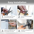 33Ft (10M) Car Door Edge Guard, No Glue Car Door Entry Guard Protective Strip, Rubber Edge Trim Car Door Protector, Applicable to Car, Truck, SUV and ATV, Car Exterior Accessories（Gray）