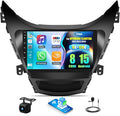 8 Core 6G+128G Android Car Stereo Radio for Hyundai Elantra 2011 2012 2013 with 360° Panoramic View 9 Inch Touch Screen Wireless CarPlay Android Auto Backup Camera GPS Navigation WiFi
