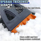 31.5" Detachable Snow Brush and Ice Scraper for Car Windshield, 2-in-1 Winter Snow Removal Tool with Extendable, 360° Rotating Soft Bristle Brush Head and Foam Grip for Most Vehicles (Orange)
