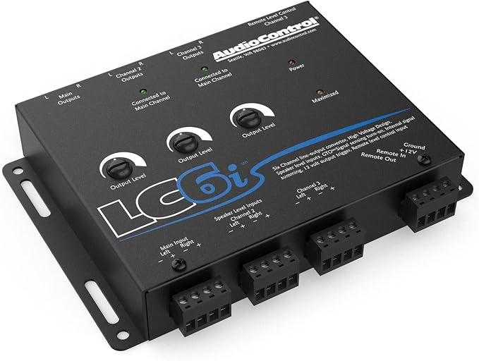LC6i Black 6 Channel Line Out Converter with Internal Summing