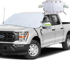 Car Windshield Snow Ice Cover with Side Mirror and Hook,Magnetic Windshield Cover for Ice and Snow,Car Windshield Sun Shade Foldable,Fit for Large SUV/Pickup/Truck/MPV(Silver-65 x49)
