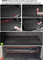 Floor Mats and Cargo Liner for Honda CR-V 2026 2025 2024 2023 (Gasoline & Hybrid & e:FCEV), All Weather TPE Car Trunk Mat (Upper Position), 1st & 2nd Row & Trunk Liner Full Set Black