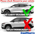 Window Deflectors Smoke Tinted In-Channel Side Window Vent Visor Deflectors Rain Guards Compatible with Blazer 2019-2026 - 4pcs. GW0706