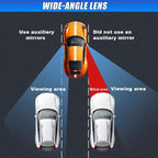 2PCS Rectangle Blind Spot Mirror for Car, Frameless Adjustable Wide Angle Mirror, Universal Side Rear View Mirrors, Stick-on Design, HD Glass Convex Mirrors for Cars, Trucks, SUVs (049/Frameless)