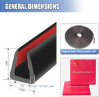 Rubber Edge Trim, Flexible Baby Proof Edge Protector, 1/4"(6mm) U Channel Edge Trim, Self-Adhesive Edge Guards for Plywood, Glass, Flexi-Glass, 10Ft, Black Color