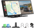 OTTOCAST ScreenFlow, 11.4" Portable CarPlay Screen for Car with YouTube and Backup Camera for iPhone(iOS 8+) Android Auto(Android 10+), Built-in Apps, Android 13 OS