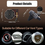 Car Air Freshener Record Player, Pop Singer Album Covers for Fans Gift, Car Vent Clip Air Diffuser with 12pcs Refill Pads Aromatherapy Tablets, Music Lovers Gifts
