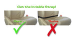 Luxury Clean-Edge Kick Mat - Seat Back Protector and Seat Cover with Invisible Strap and Stiff Edging (1 Mat)