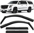 in-Channel Incredibly Durable Rain Guards for Cadillac Escalade ESV 2015-2020, Original Window Deflectors, Vent Window Visors, Vent Deflector, 4 pcs. - 615259