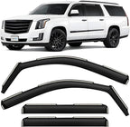 in-Channel Incredibly Durable Rain Guards for Cadillac Escalade ESV 2015-2020, Original Window Deflectors, Vent Window Visors, Vent Deflector, 4 pcs. - 615259