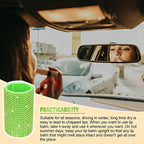 Upright Car Chapstick Holder, Bling Insulating Lip Balm Holder,Rhinestone Car Accessories for Women Interior,Suitable for Most Vehicles. (Green)