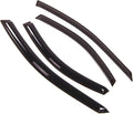 WD2-088 Dark Smoke 4 Pcs Set Window Visor (Outside Mount) Deflector Rain Guard Compatible with 1995-2000 Dodge Stratus