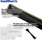 Window Deflectors Smoke Tinted In-Channel Side Window Vent Visor Deflectors Rain Guards Compatible with Equator 2009-2013 Crew Cab - 4pcs. GW0581