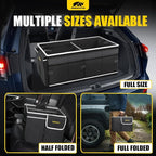 Car Trunk Organizer - 65L Collapsible Trunk Organizer with Lid, Sturdy Car Storage for SUV Auto Truck Van with Adjustable Straps and Non Slip Bottom