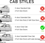 in-Channel Truck Window Visors Rain Guards Side Window Deflectors & Visors for Ram 1500 Crew Cab 2019-2025, Vent Shade Wind Deflectors 2020 2021 2022 2023 2024 194806 4-Pieces Set