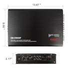 Car Power Amplifier 4-Channel Amplifier Stereo Audio Amp 12V Class A/B (4 Channel - 13.78 inch)