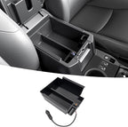 Center Console Organizer Tray with Super Fast Charging Fits for 2010-2024 Toyota 4Runner Armrest Storage Box Compatible with 4Runner Interior Accessories (Center Console+USB)