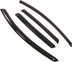 WD2-385 Dark Smoke 4 Pcs Set Window Visor (Outside Mount) Deflector Rain Guard Compatible with 2008-2010 Saturn Vue