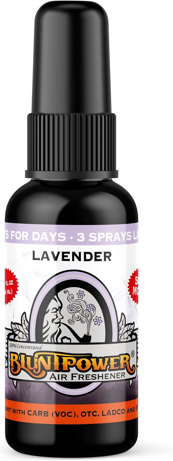 (Lavender, 1 Pack) Concentrated Air Freshener for Room and Car Spray - Oil-Based Diffuser Spray Bottle - Long-Lasting Bathroom Spray, Car Freshener, & Odor Eliminator Spray