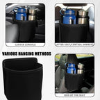 Car Cup Holder Expander for Car Seat Side, Multifunctional Hanging Storage Bag for Water Bottle Cup and Drink at Back Seat, Large Waterproof Oxford Cloth Hanging Cup Holder Organizer Tray