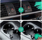 2Pack Cleaning Gel for Car Detailing Vent Cleaner Cleaning Putty Gel Auto Detail Tools Car Interior Cleaner Cleaning Mud for Cars and Keyboard Cleaner Cleaning Slime Green (320g/11.2oz)