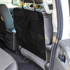 Car Seat Kick Mat Anti-kick Pad with Hanging Storage Bag Backseat Organizer for Car Seat Back Protection and Travel Accessories