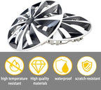 Hubcap Wheel Covers Hub Caps 14 Inch Set of 4 Black & Silver Universal Wheel Rim Cover R14 Stylish Car Decor Wheel Covers for Toyota Camry Nissan Mazda (black-01, 14 inch)