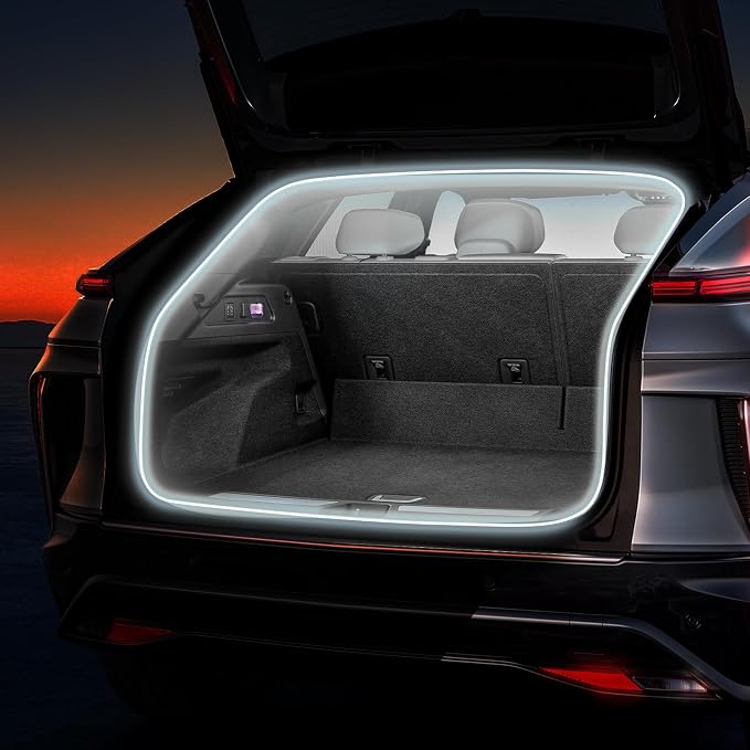 Car LED Strip Lights - Trunk Cargo Ambient Lighting, White 6000K, 118.11 inches Flexible Cuttable LED Light Strip, Easy Install, Waterproof, Universal Fit for Car Trunks, SUVs, and Vans