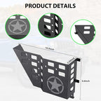Metal JK Rear Door Storage Pockets for Jeep Wrangler JK JKU 2007-2018, Sturdy Door Organizer Box Pockets Insert Accessories for Replace Sagging Nets -2 PCS