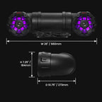 ATV8BRGB ATV UTV Sound System - 8 Inch Speakers, 1.5 Inch Tweeters, Full Range, IPX5 Weatherproof, Bluetooth, Built-in Amplifier, Multi-Color Illumination, Golf Cart Compatible