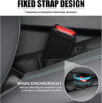 2026 New Car Seat Gap Filler 2 Pack,Leather Seat Gap Filler Strip with Fix Strap to Avoid Items from Falling,Universal Car Seats Gaps Plug Cars Interior Accessories