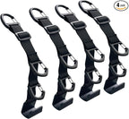 Car Headrest Hooks, Backseat Storage Organizer Hangers, Universal Vehicle Seat Back Hooks, 4 Pack