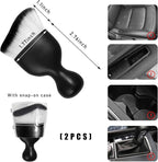 2PCS Car Interior Dust Brush, Soft Scratch Free Auto Detailing Brushes, Universal Vehicle Interior Cleaning Tool for Automotive Dashboard, Air Vents, Leather (White & Black)