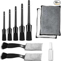 10Pcs Car Detailing Brush Set, Car Detailing Kit,Car Dashboard Cleaning Soft Brush, Suitable for Cleaning Internal Brush Panels, Vents, Leather, and Computers.