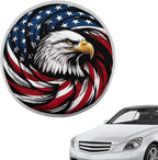 American Flag Eagle Steering Wheel Sun Shade Cover Anti-Heat Aluminum Foil Steering Wheel Cover Sun Shade, Auto Interior Protector Car Steering Wheel Cover for Women