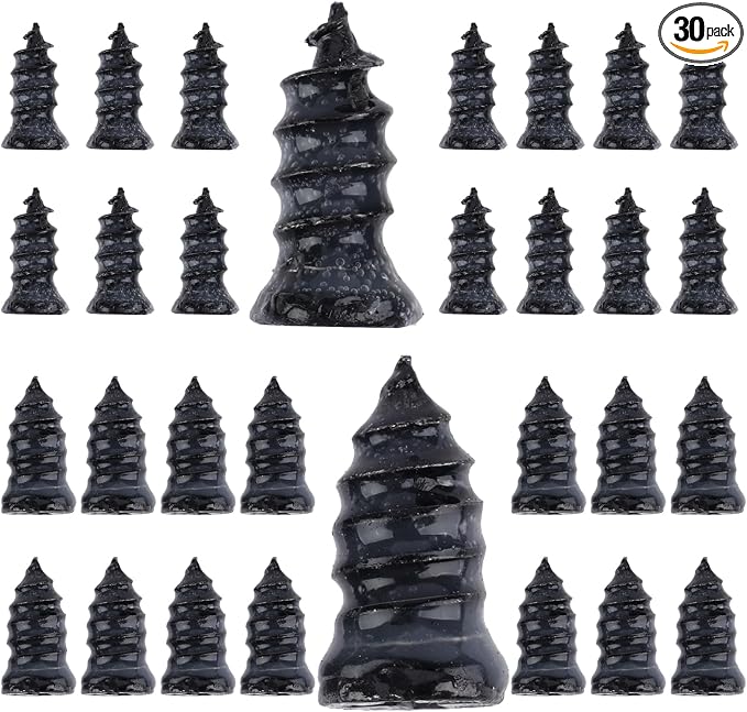 30 PCS Tire Repair Screws, Vacuum Tire Plug Kit Spiral Rubber Nail, Tire Plugs Screw Type Fast Tool Self Screw in Tire Plugs, Tire Repair Kit for Car, Truck, Motorcycle Tire Puncture Repair