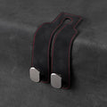 1 Pack Black Leather Car Headrest Hooks Purse Bag Storage Holders for Car Seats