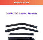 KPY Rain Guards Fit for 2009-2013 Subaru Forester, Out-Channel Window Visors Vent Wind Deflectors 4PC, Car Accessories for 09-13 Forester