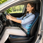 Cooling Car Seat Cushion - Black Automotive Adjustable Temperature Comfortable Cooling Car Seat Cover (1 Pack)
