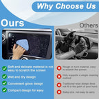 Car Screen Cleaner, 4.1''×4.1'' Microfiber Dashboard Wipes, Square Microfiber Cloth, Automotive Display Wipes,Vehicle Screen Cleaner Tool for Dashboard Display, Car Interior Tool (Blue)