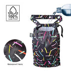 Cute Hanging Car Trash Garbage Bag 100% Leakproof Waterproof Multipurpose for Car Back Front Seat Console with Hanging Strap (Colorful Lines)