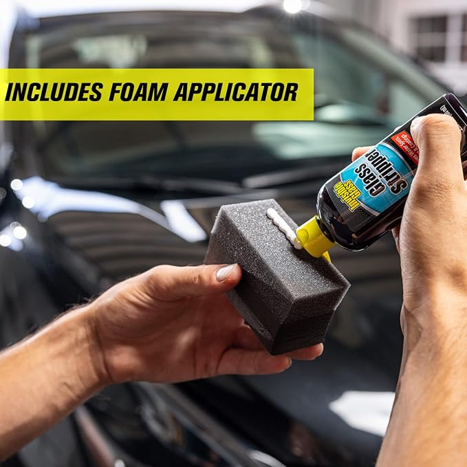 91411 Glass Stripper – Hard Water Spot Remover – Strips Coatings, Waxes, Oils & Road Film – Preps Windshields for Rain Repellent & Ceramic Coating, 4 Fl Oz (Pack of 2)