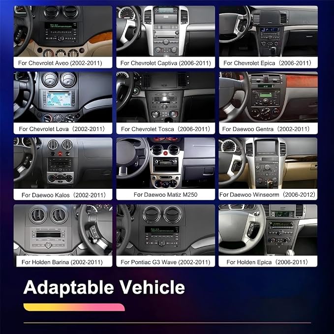 Car Radio for Chevrolet Captiva 2006 2007 2008 2009 2010 2011 with Apple Carplay & Android Auto,7-Inch Button Control Car Stereo with GPS Bluetooth WiFi DSP FM RDS Camera, 2+32GB
