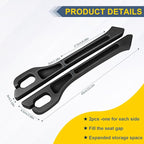 Car Seat Gap Filler 2PCS with Organizer, PU Car Gap Filler Universal Fit for Car SUV Truck, Seat Gap Filler Between Seat and Console, No Drop Car Seat Gap Blocker with Dual Storage Slotsge