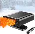 12V Dual-Mode Car Heater & Defogger, 150W Rapid Windshield Defroster & Cooler-Compact Design for Easy Cigarette Lighter Connection(M)