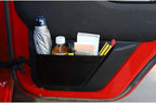 Rear Door Net Pocket Storage Box for Jeep Wrangler 4-Door 2011-2017 | JKU Extra Interior Storage, ABS Plastic, Clip On Installation, Space Saving Organizer, Secure Fit Design 2pcs