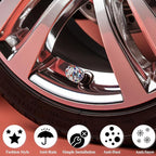 4PCS Bling Crystal Diamond Tire Stem Valve Caps, Dustproof Car Wheel Tire Valve Caps Universal Tire Valve Stem Covers for Cars, SUV, Trucks, Bikes, Motorcycles, Bicycles (White Colorful)